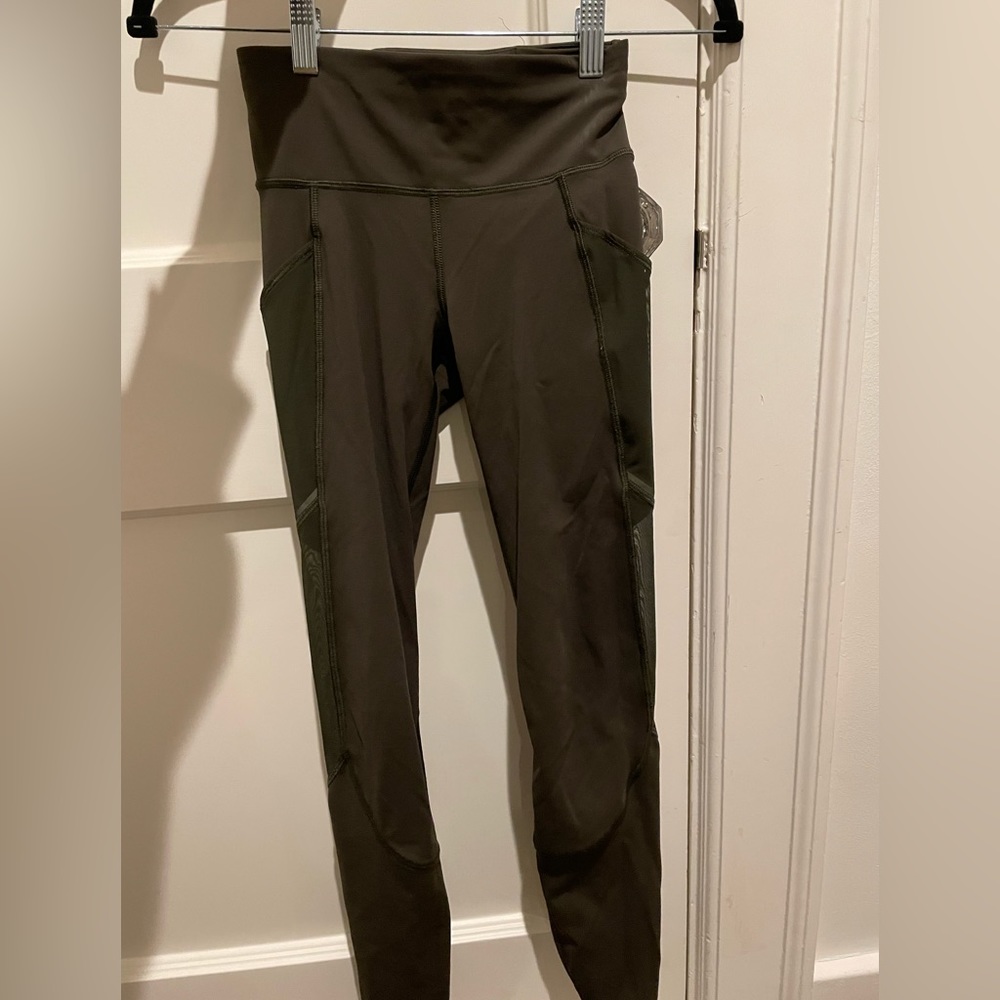 Lululemon All The Right Places Leggings Olive Green size 2
